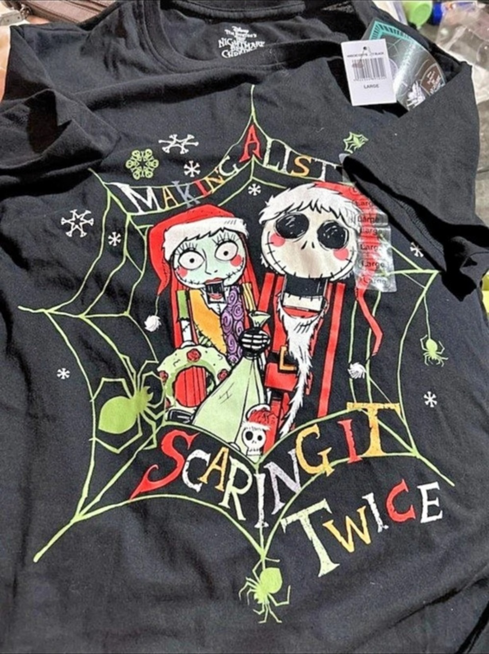 The Nightmare Before Christmas Graphic Short Sleeve Tee NWT